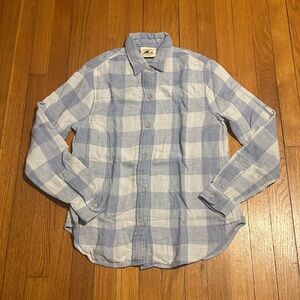 Faherty Blue Plaid Flannel Shirt Second Wave Renewed
